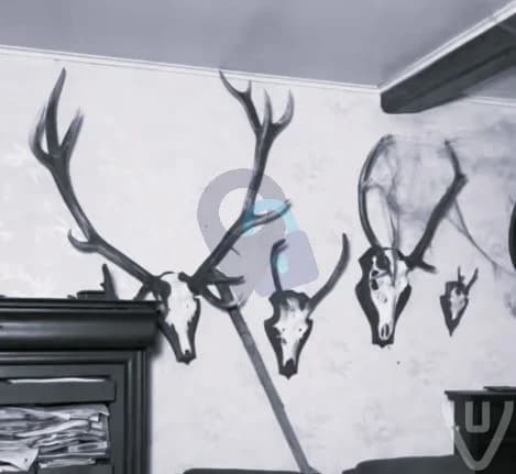 House with the deer skulls